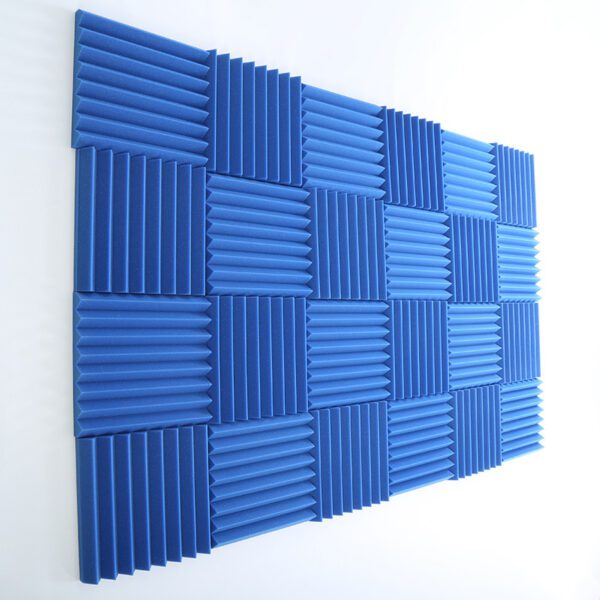 Blue Acoustic Wall Panels Soundproof Foam Tiles