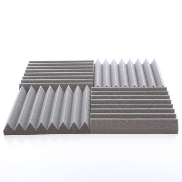 Acoustic Foam Tiles Grey Wedge Profile Panels